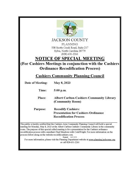 05-08-23-cashiers-special-meeting-notice