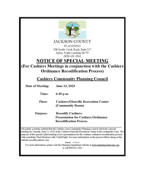 06-13-23-cashiers-special-meeting-notice